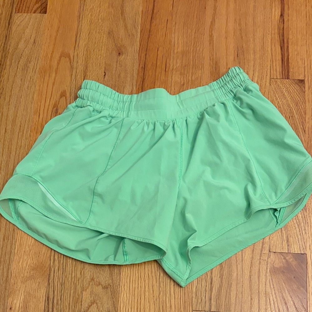 Lime Green Lululemon Hotty Hots 4”